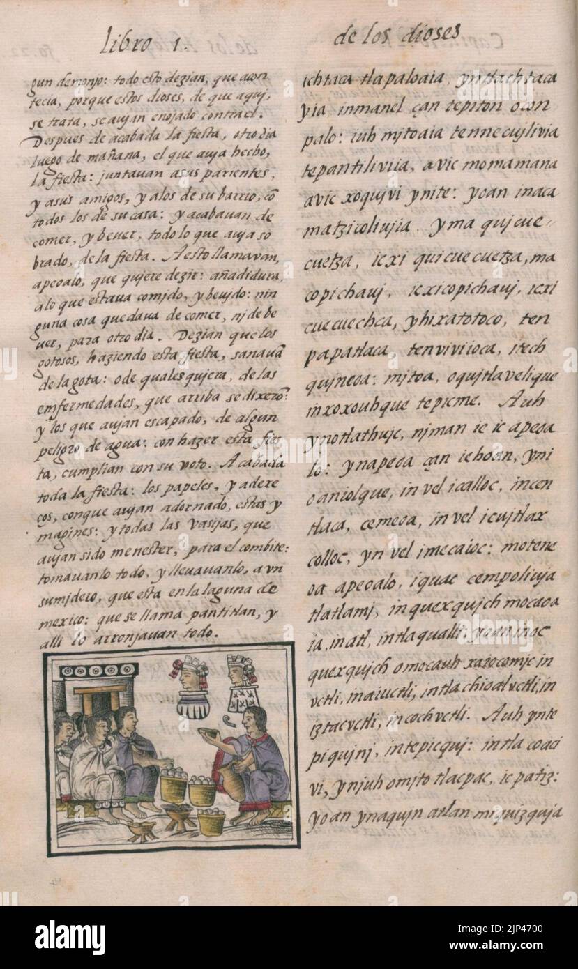 The Florentine Codex (folio 80 Stock Photo Alamy