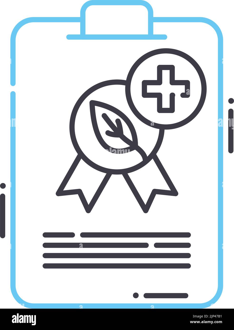 alternative medicine certifications line icon, outline symbol, vector