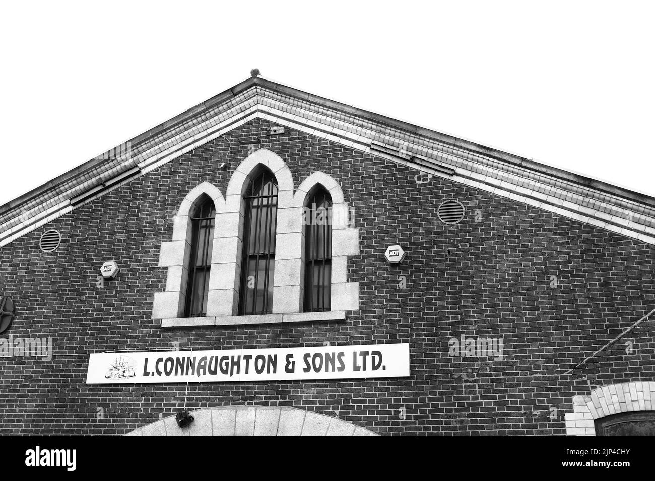 The abandoned building of the L.Connaughton & Sons LTD Stock Photo Alamy