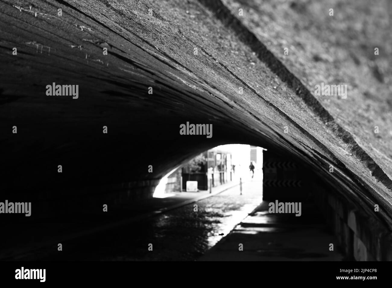 A tunnel over a road at Grand canal Dock Stock Photo Alamy