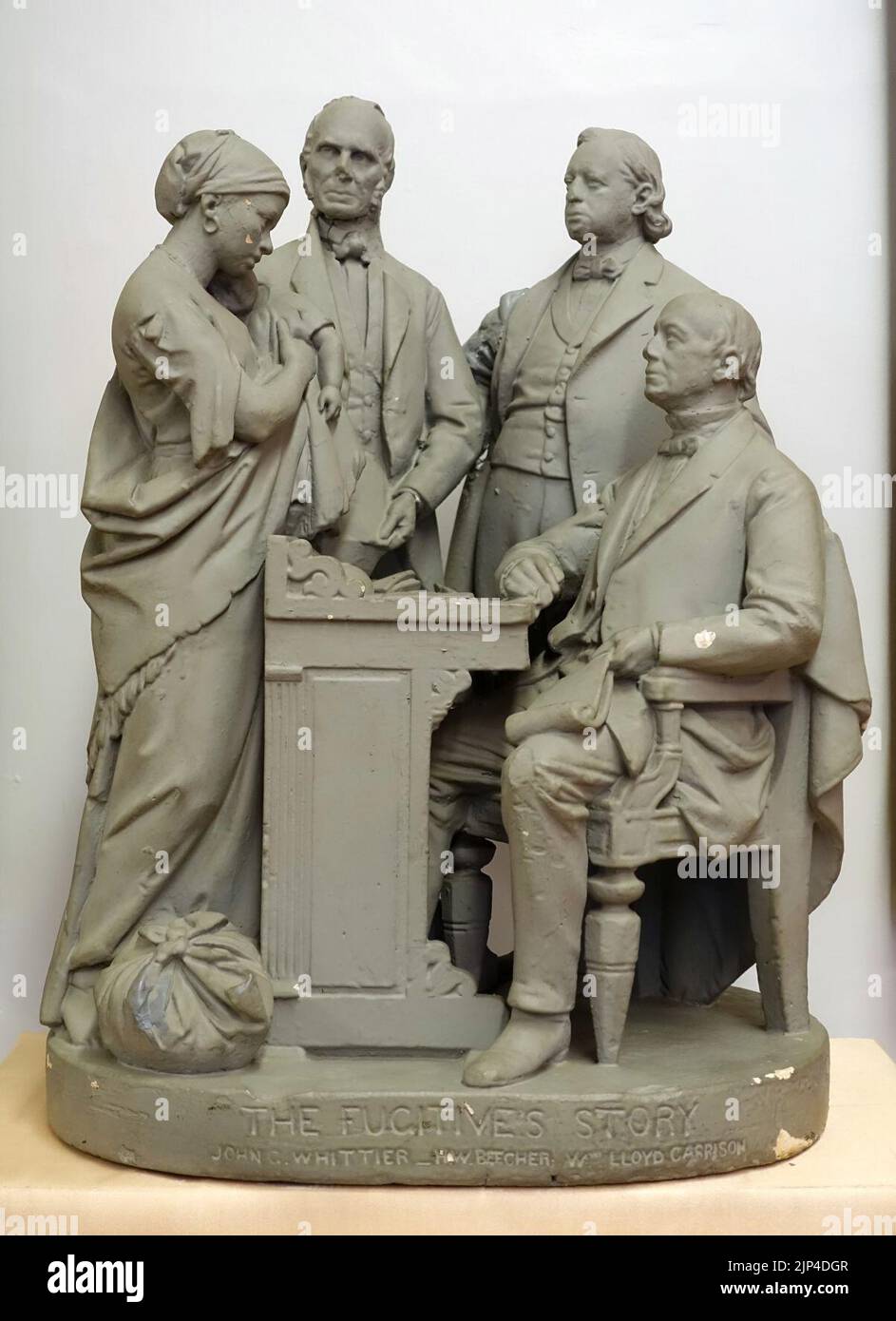 The Fugitive's Story by John Rogers, depicting John Greenleaf Whittier ...