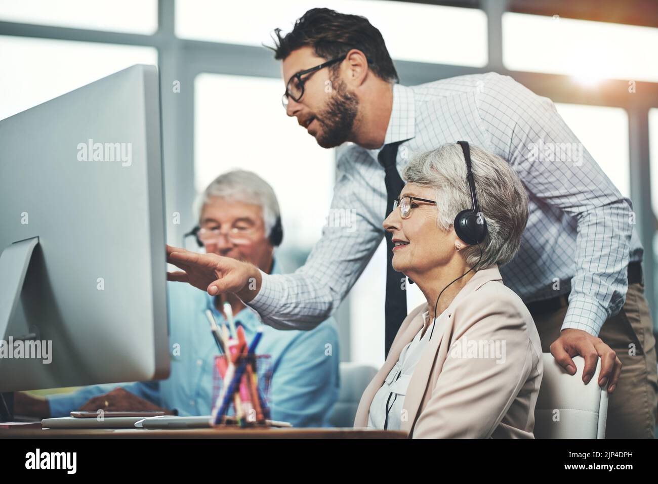 Even support staff sometimes need support. a young man helping his