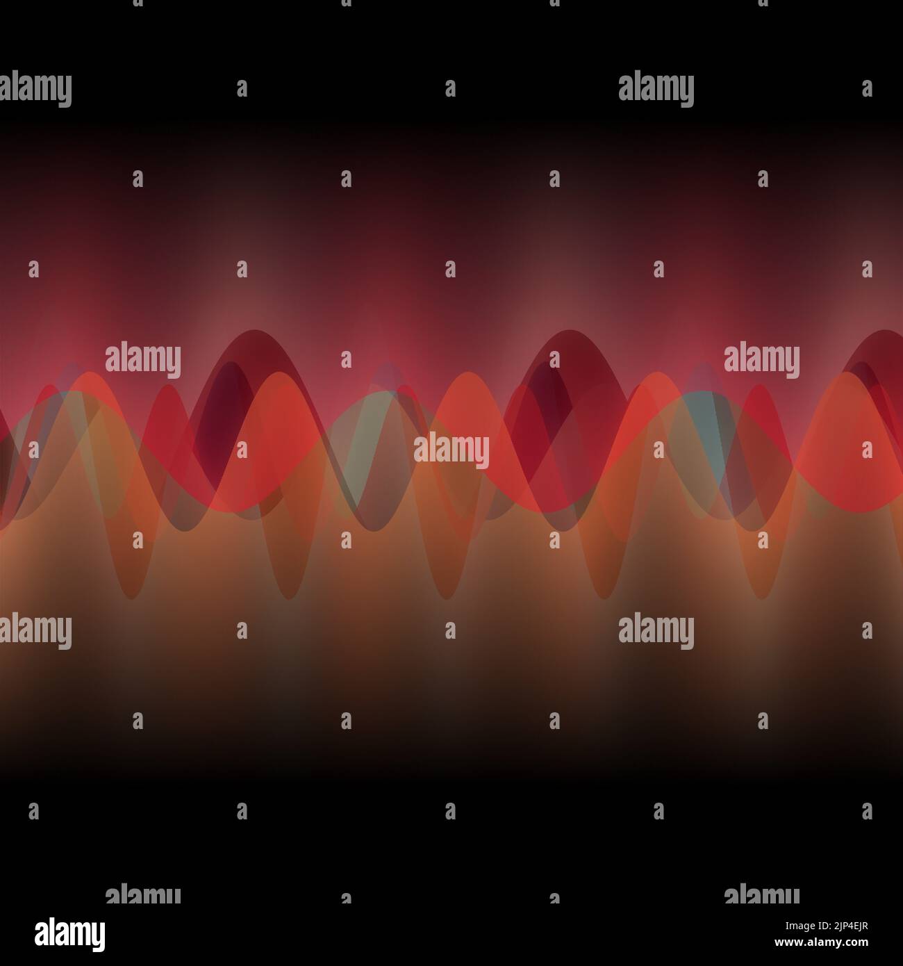 Illustration of multiple waves oscillating or overlapping by many small ...