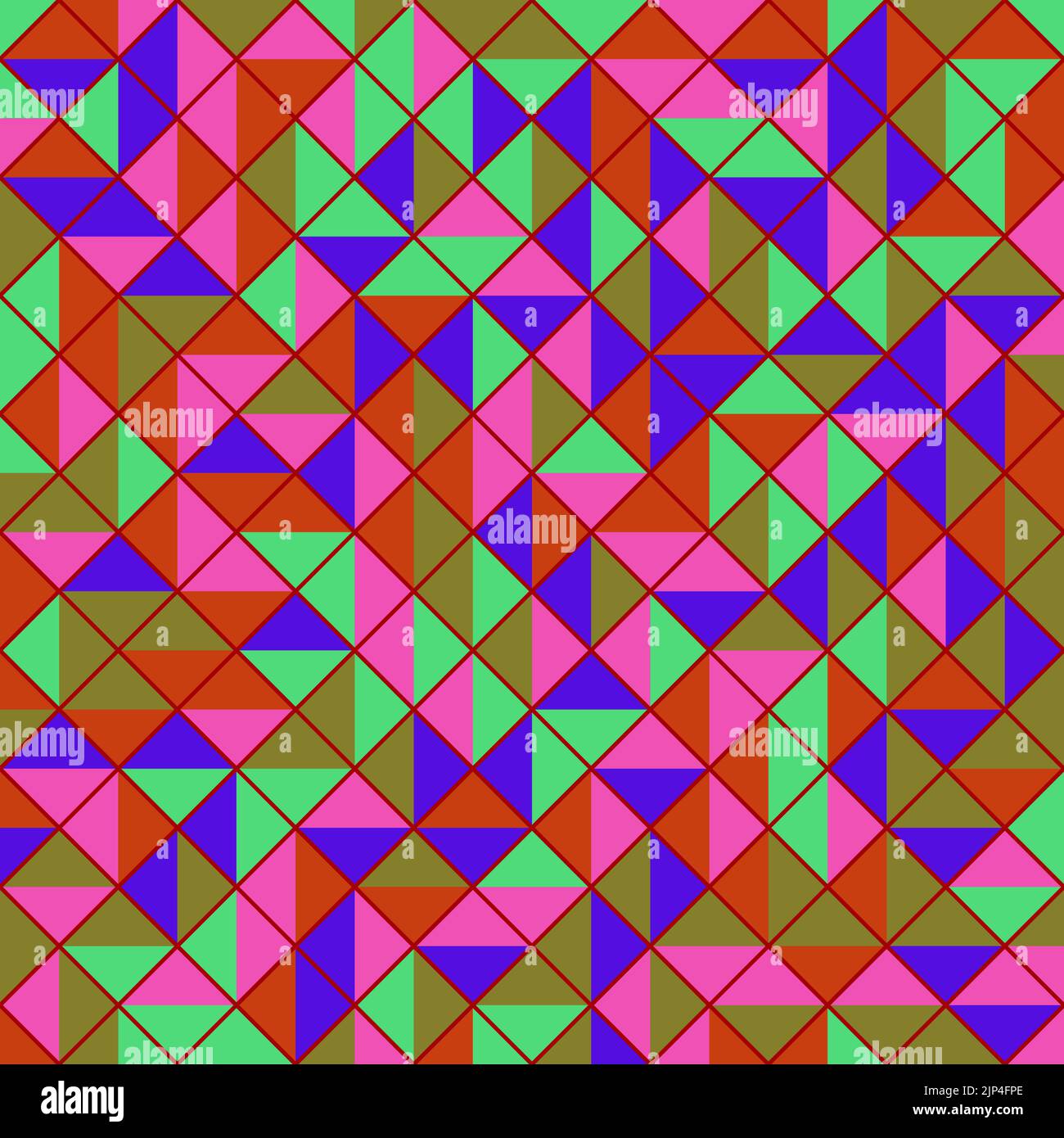 Colorised Rhombuses tiles tessellation pattern illustration Stock ...