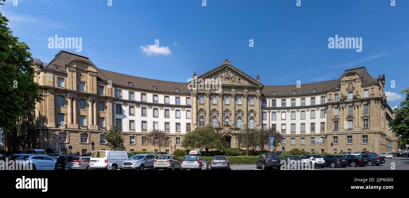 Prominent court house in Cologne on a bright summer day Stock Photo