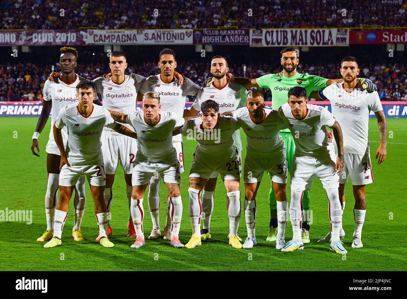The AS Roma players pose for the formation photo during the Serie A ...