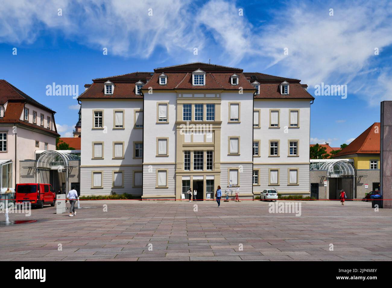 Ludwigsburg, Germany - July 2022: City town hall at square called 'Rathausplatz' Stock Photo