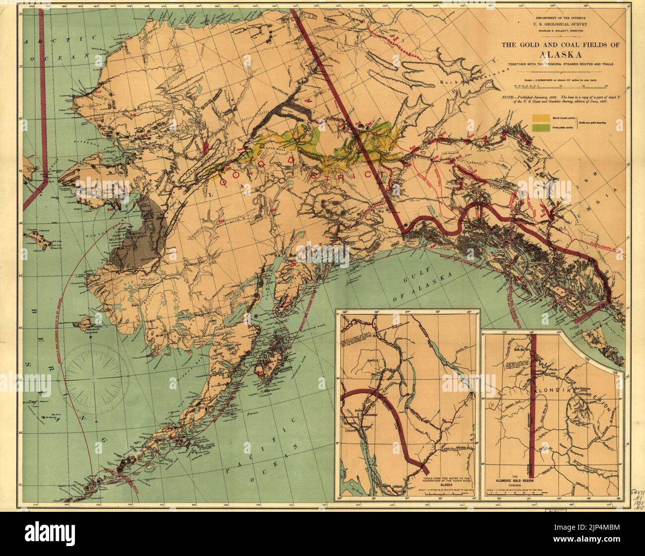 The gold and coal fields of Alaska together with the principal