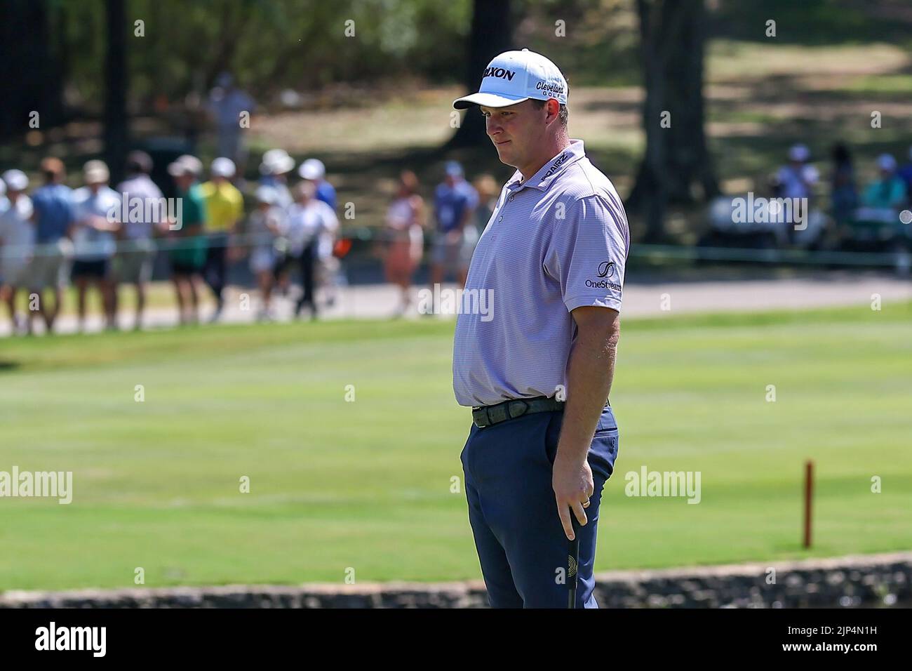 August 14, 2022: Sepp Straka on the 9th hole during the final round of the FedEx St. Jude Championship golf tournament at TPC Southwind in Memphis, TN. Gray Siegel/Cal Sport Media Stock Photo