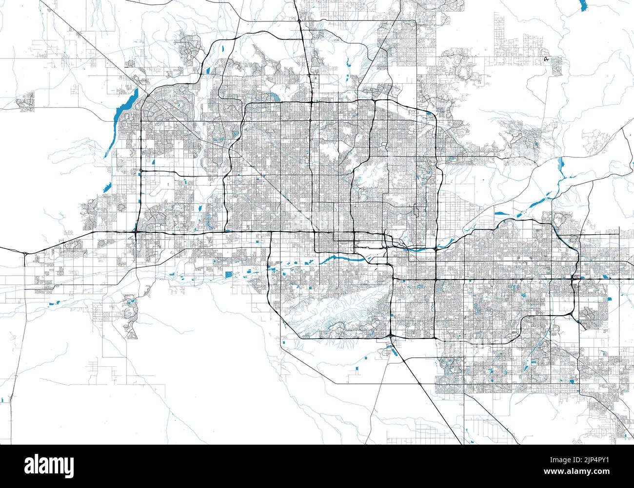 City map Phoenix, , Arizona, United States Stock Vector Image & Art - Alamy