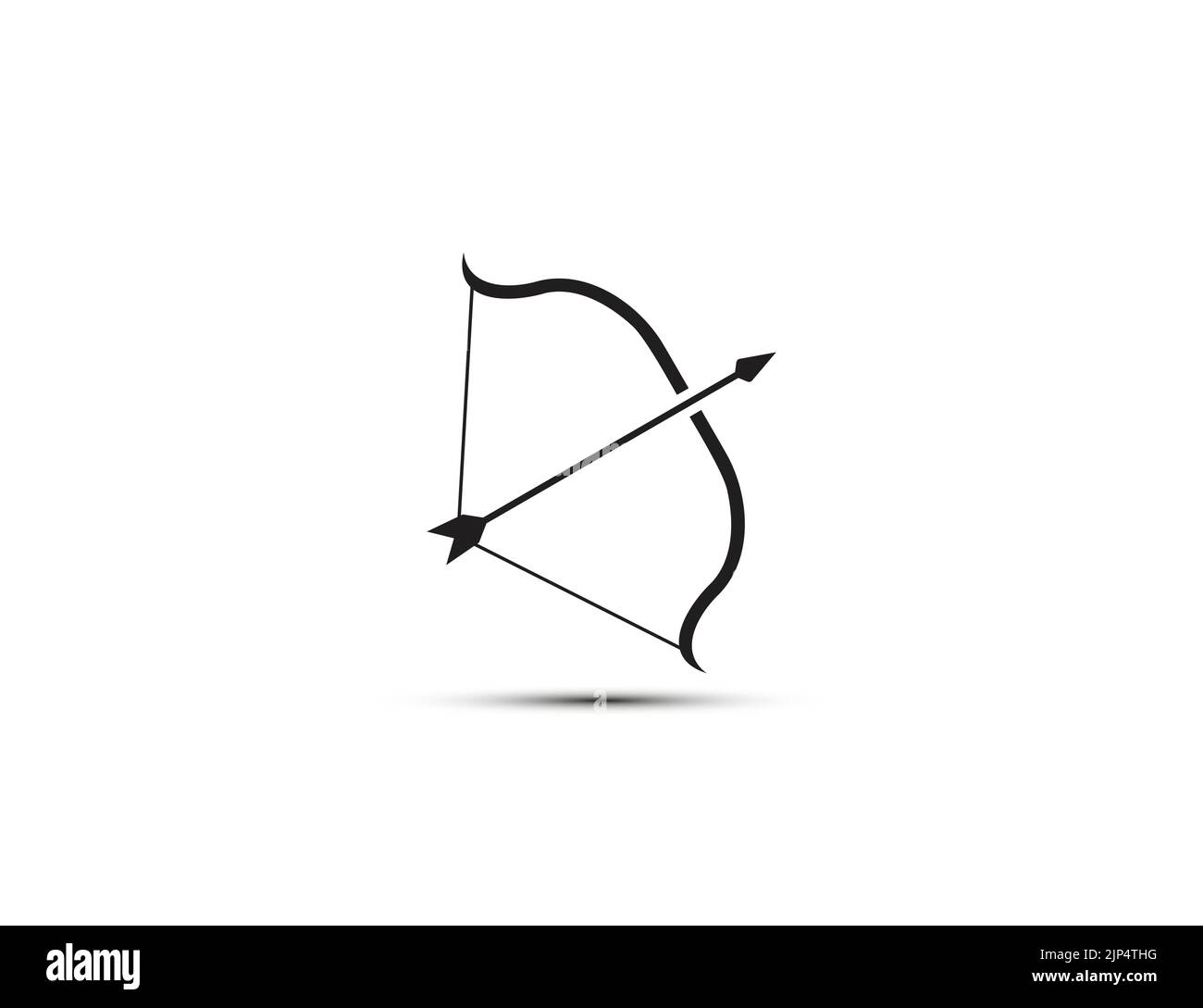 Archery, bow, arrow icon. Vector illustration. Stock Vector