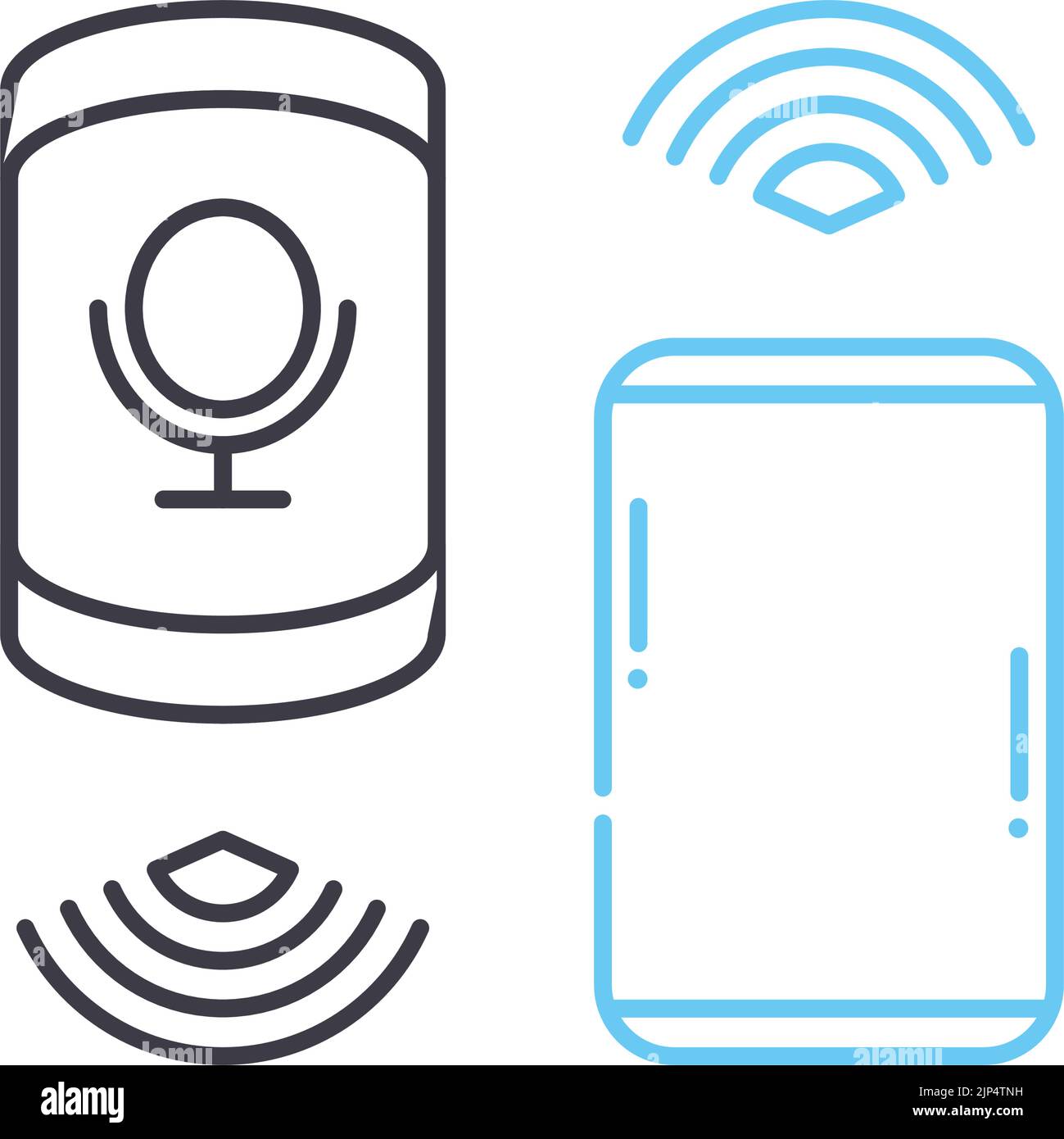 bluetooth line icon, outline symbol, vector illustration, concept sign Stock Vector Image & Art