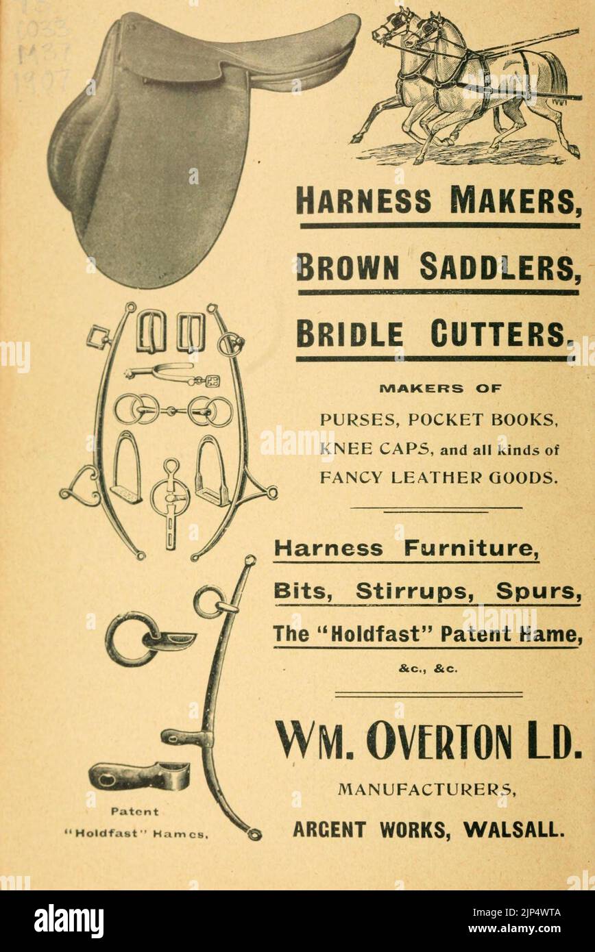 The Harness makers' guide Stock Photo Alamy