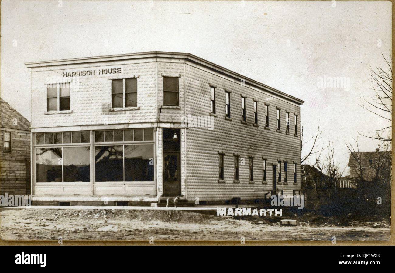 The Harrison House in Marmarth Stock Photo Alamy