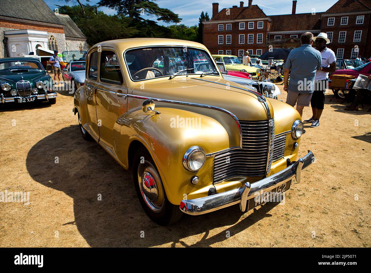 1950s Jowett Javelin at the 'Patina' car show, (a Festival of the Unpresentable & a celebration of the Unrestored), at Lullingstone Castle, Eynsford, Stock Photo