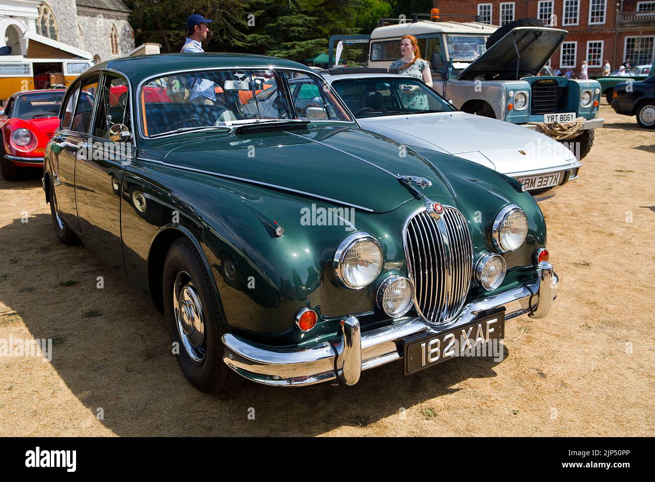 1960s Jaguar Mark 2 at the 'Patina' car show, (a Festival of the Unpresentable & a celebration of the Unrestored), at Lullingstone Castle, Eynsford, K Stock Photo
