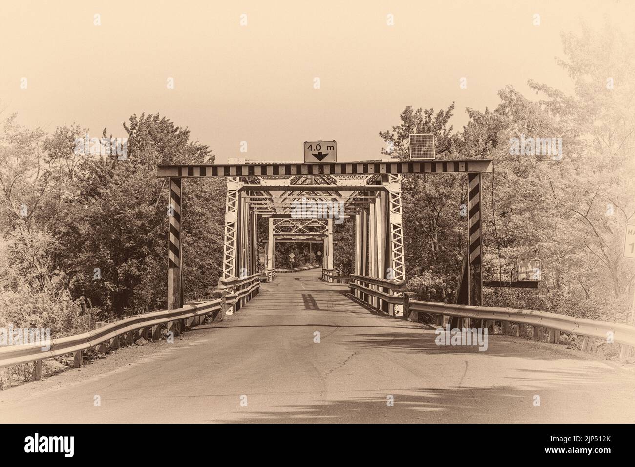 Double Iron Bridge - various Stock Photo