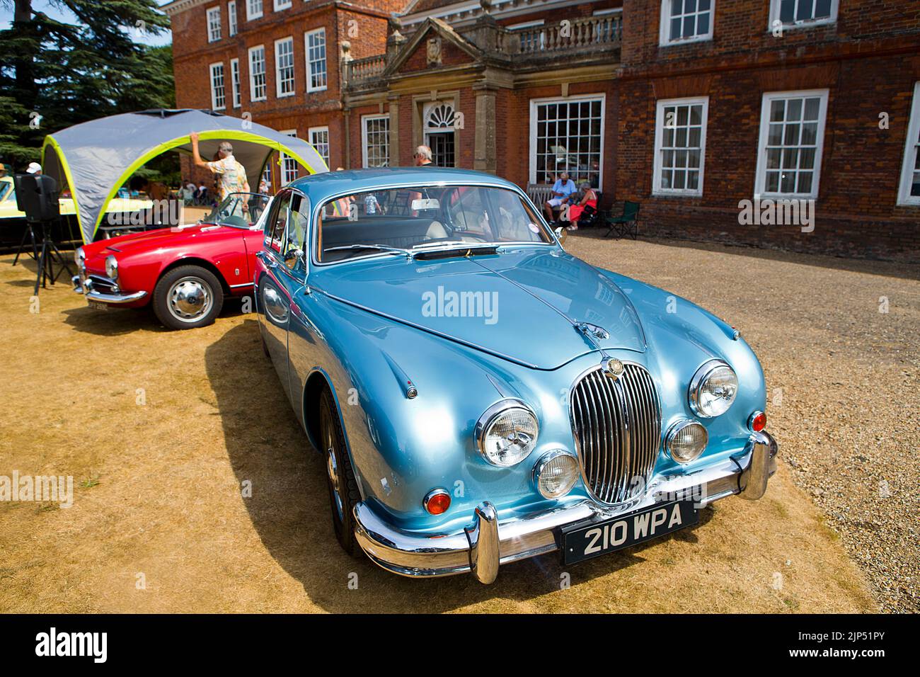 Jaguar Mark 2  at the 'Patina' car show, (a Festival of the Unpresentable & a celebration of the Unrestored), at Lullingstone Castle, Eynsford, Kent, Stock Photo