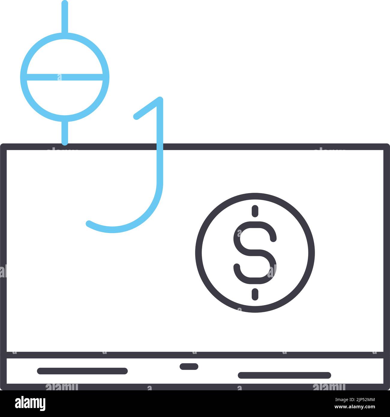 credit offer line icon, outline symbol, vector illustration, concept