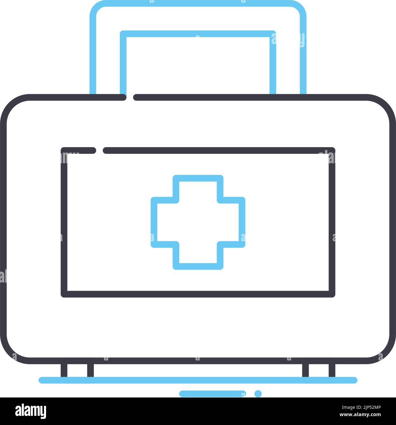 first aid line icon, outline symbol, vector illustration, concept sign