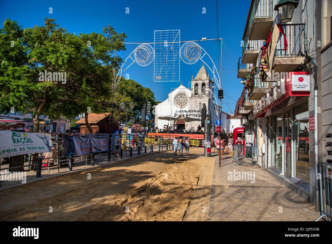 Barrete Verde Bull festival in Alcochete Portugal Stock Photo - Alamy