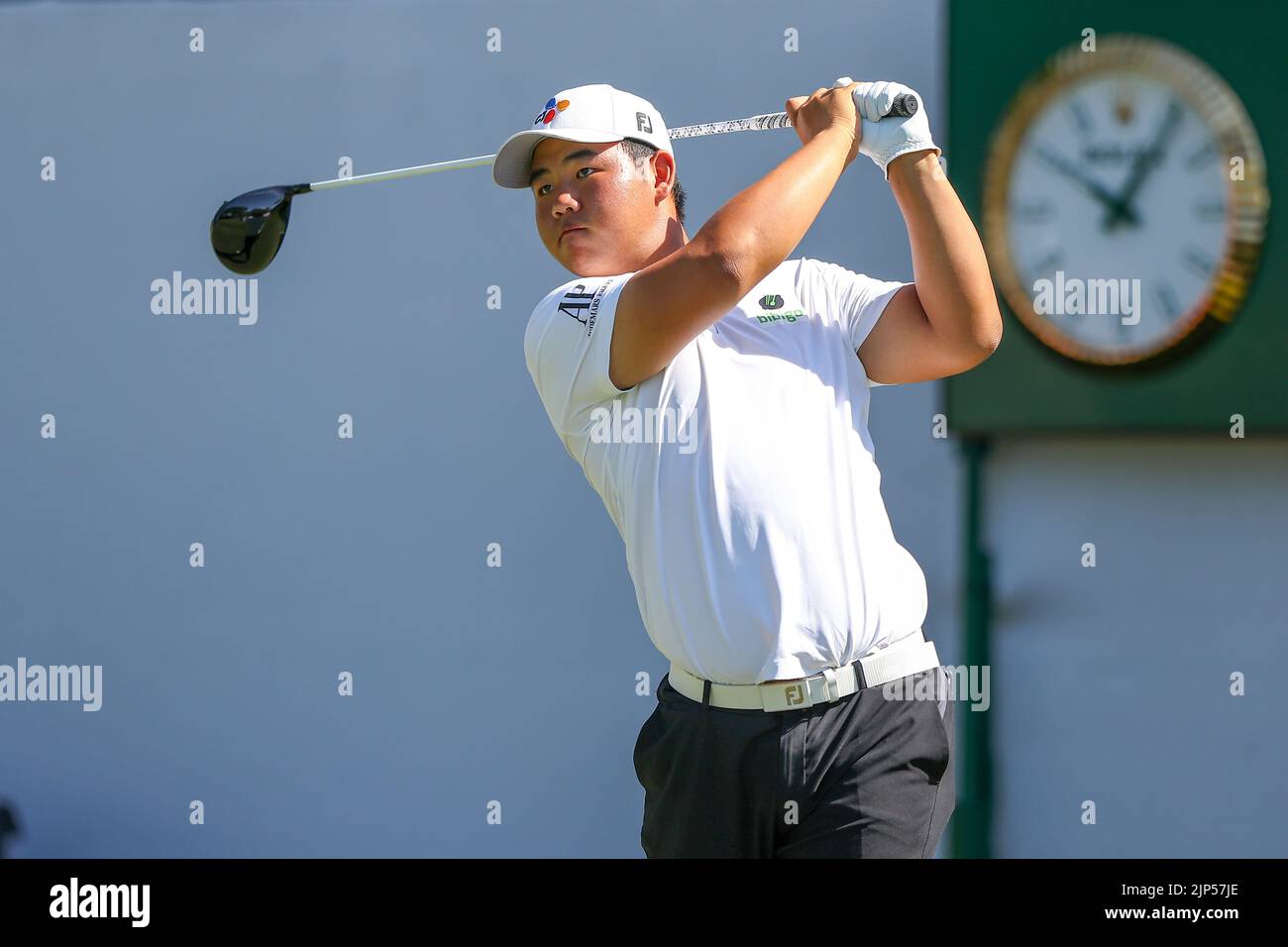 August 13, 2022: Joohyung Kim during the third round of the FedEx St. Jude Championship golf tournament at TPC Southwind in Memphis, TN. Gray Siegel/Cal Sport Media Stock Photo