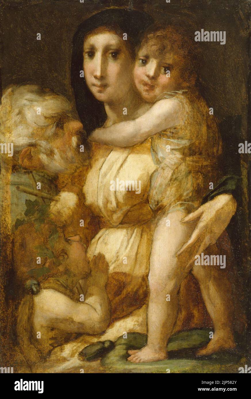 The Holy Family with the Infant Saint John the Baptist Stock Photo - Alamy