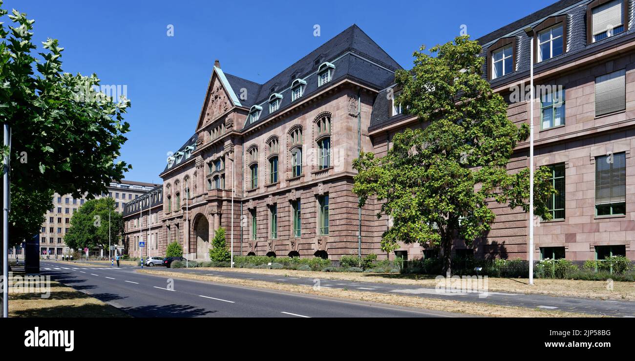 Leverkusen, Germany, August 11, 2022: bayer leverkusen headquarters historic administration building Stock Photo