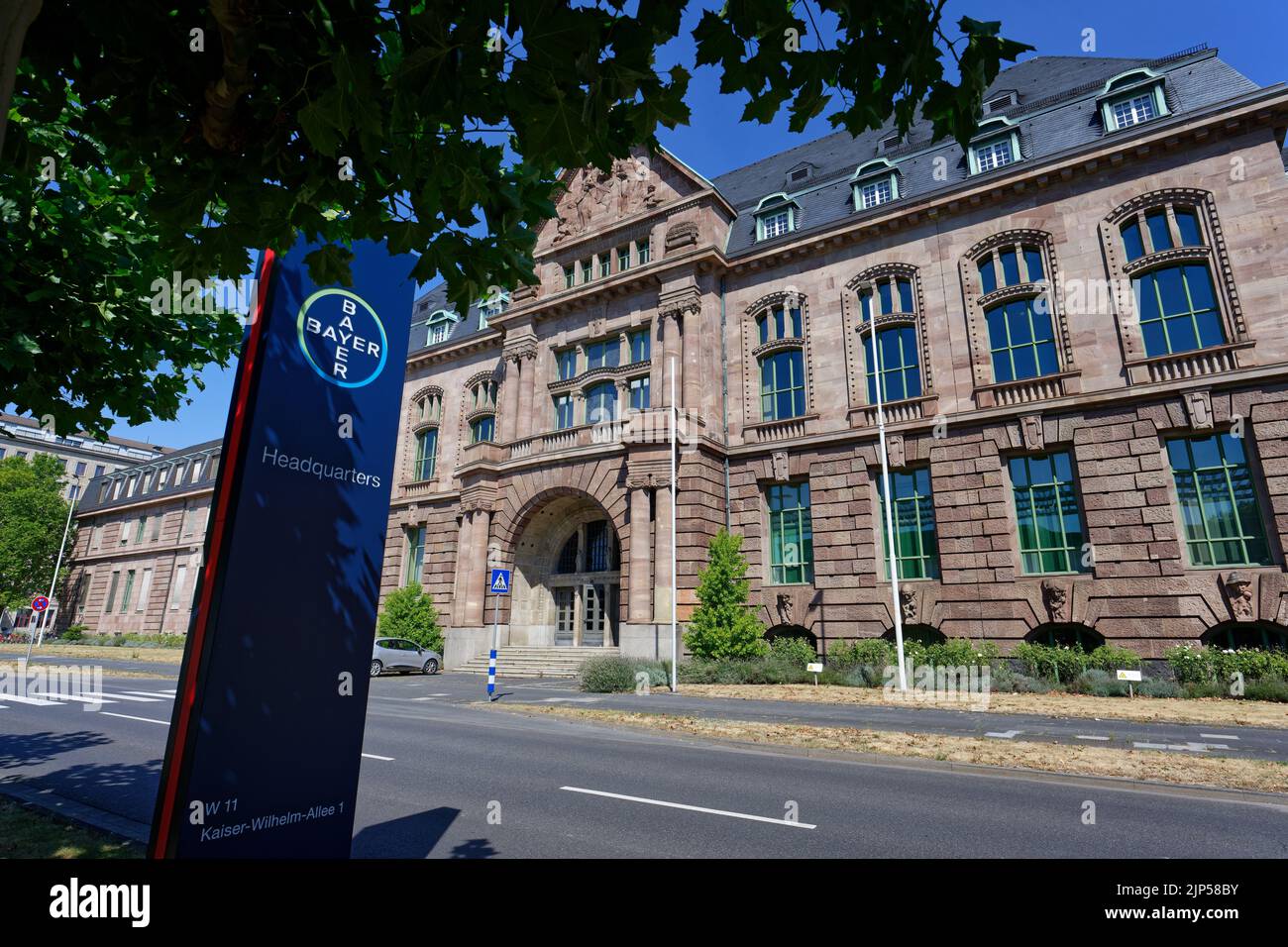 Leverkusen, Germany, August 11, 2022: bayer leverkusen headquarters historic administration building Stock Photo