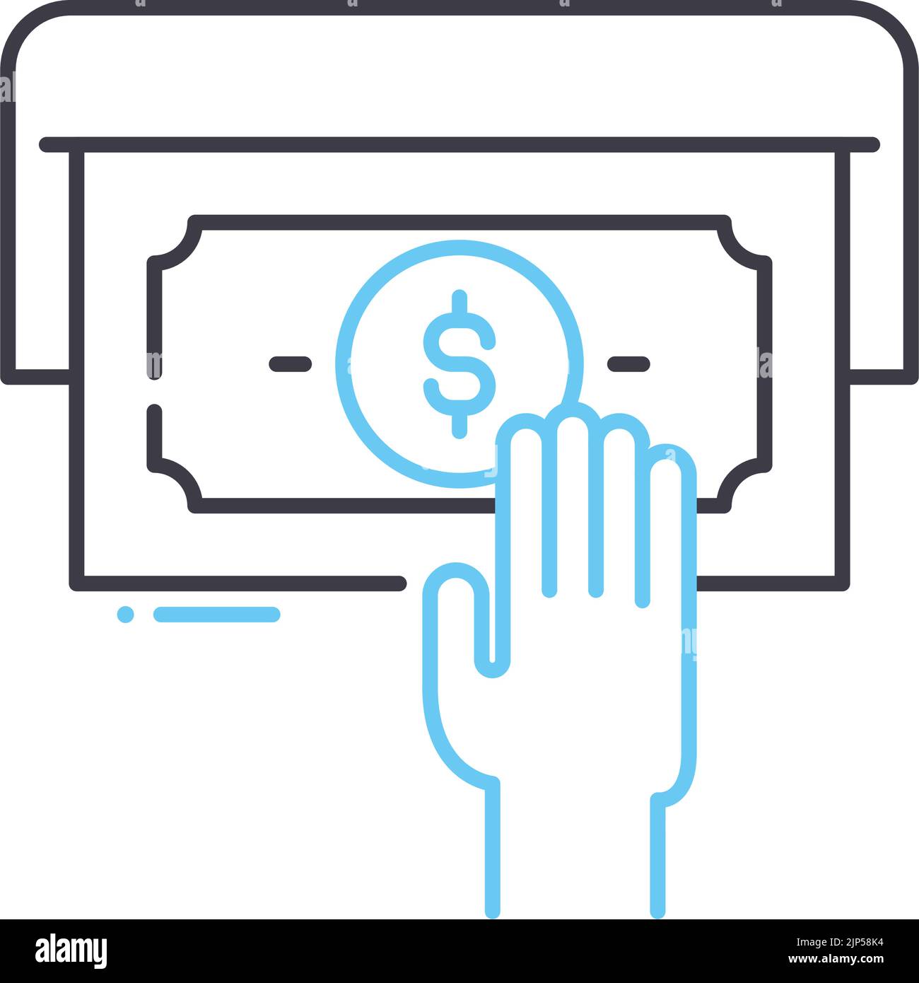 business transactions line icon, outline symbol, vector illustration ...