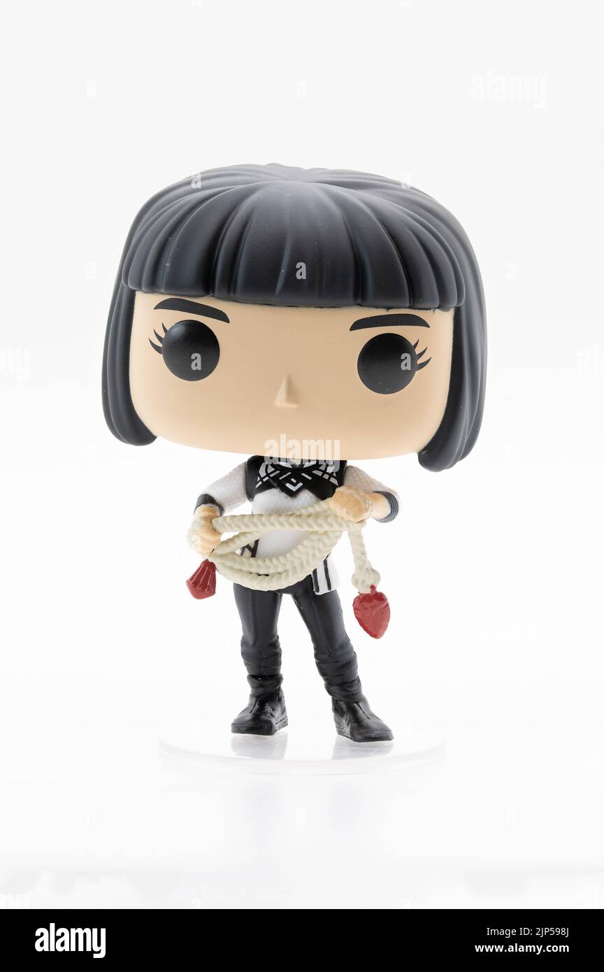 CHESTER, UNITED KINGDOM - JULY 31ST 2022: Xialing funko pop character. Studio image Stock Photo