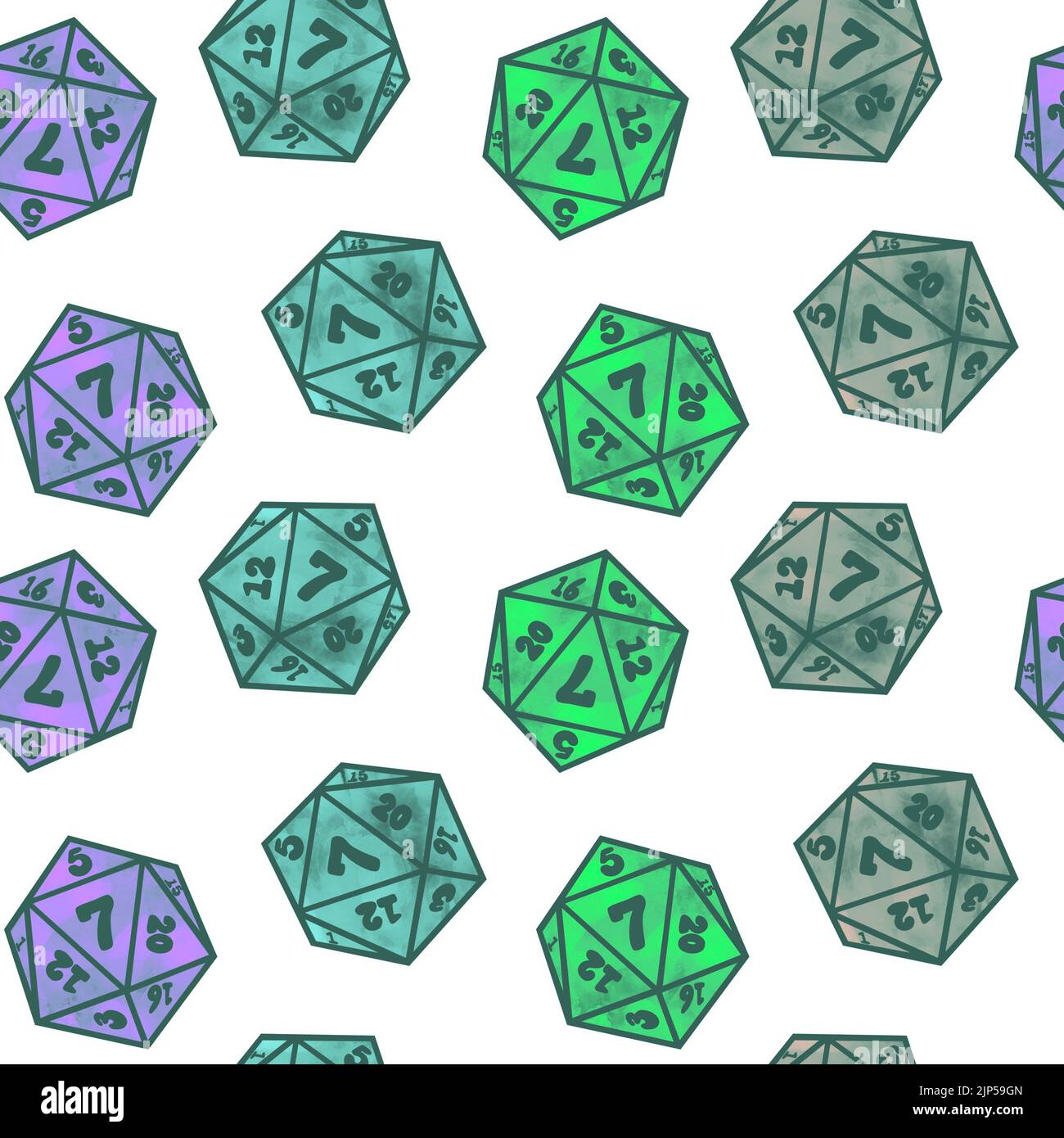 Game dice seamless geometric numbers kids and gamers pattern for ...