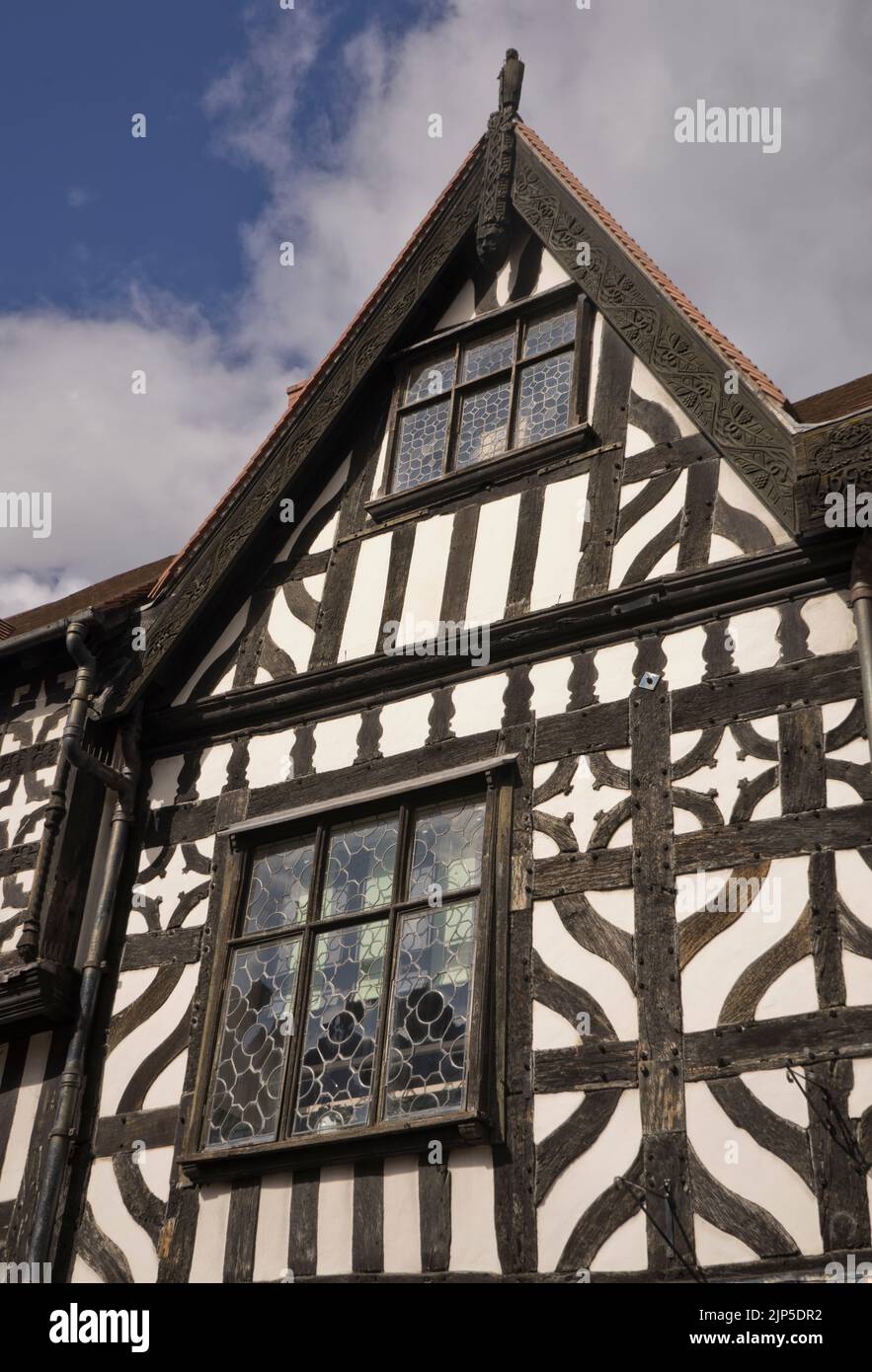 Views of the Tudor old buildings in Shrewsbury, Shropshire,England,UK Stock Photo