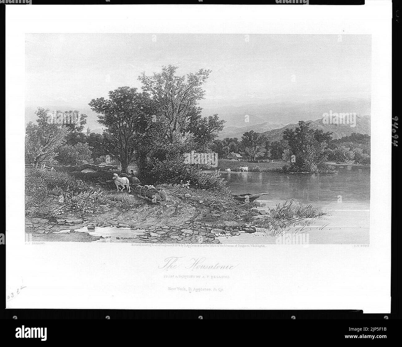 The Housatonic S.V. Hunt ; from a painting by A.F. Bellows Stock