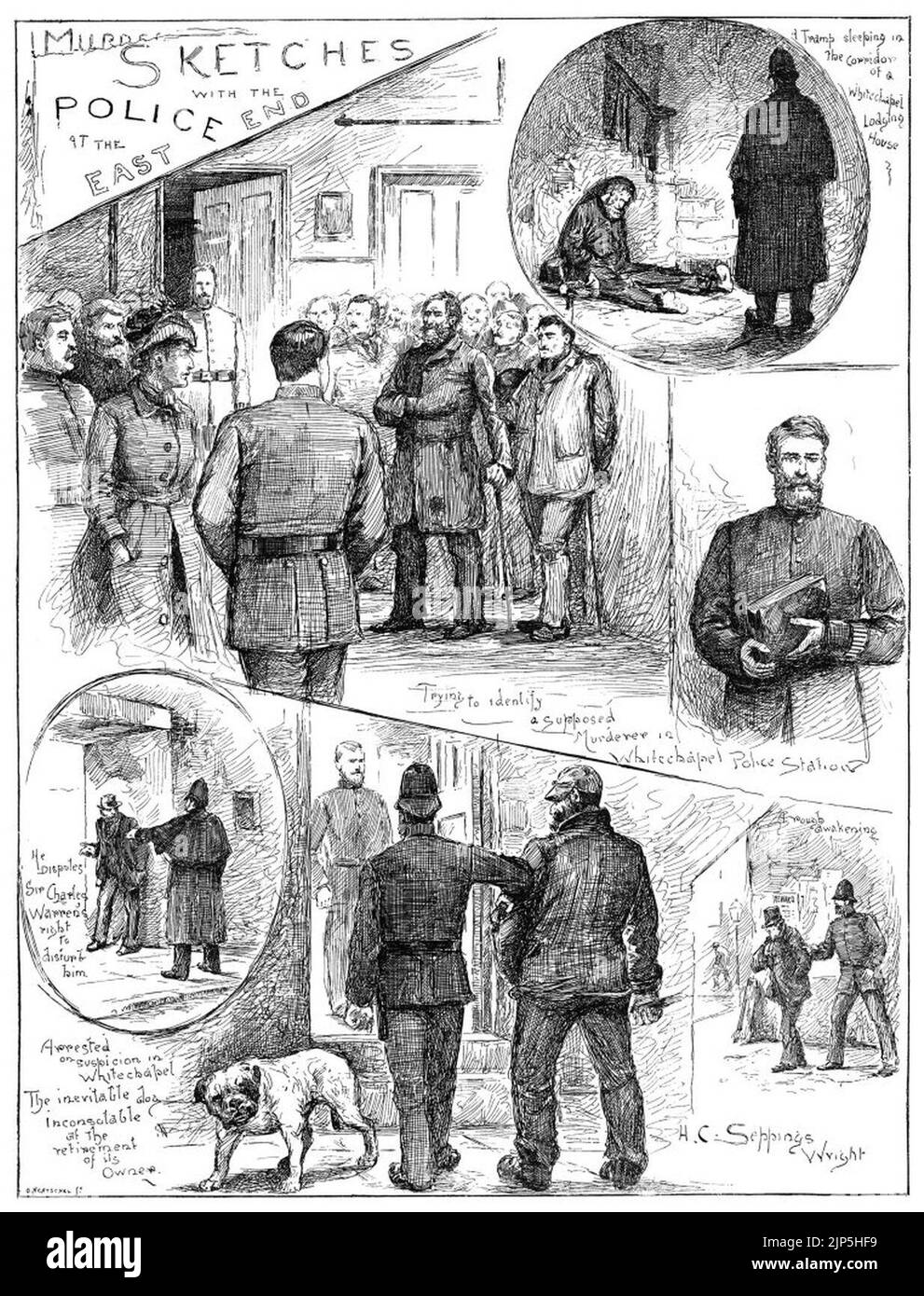 The Illustrated London News - September 22nd, 1888 - Jack the Ripper Stock Photo