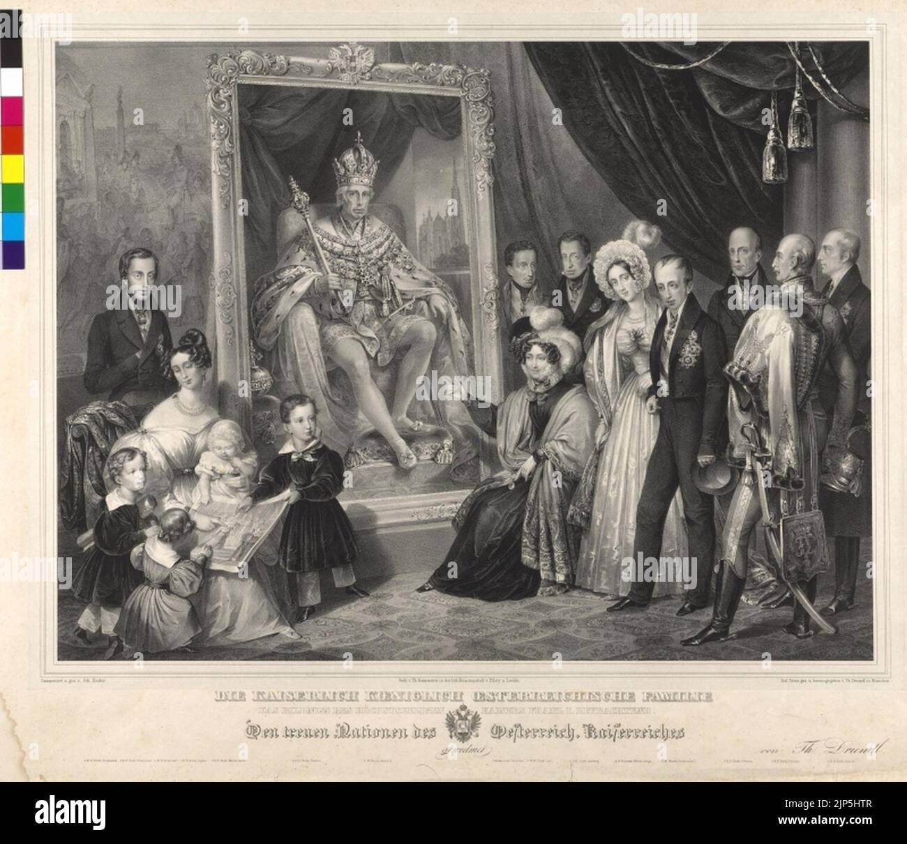 The Imperial and Royal Family around the portrait of Francis I of ...