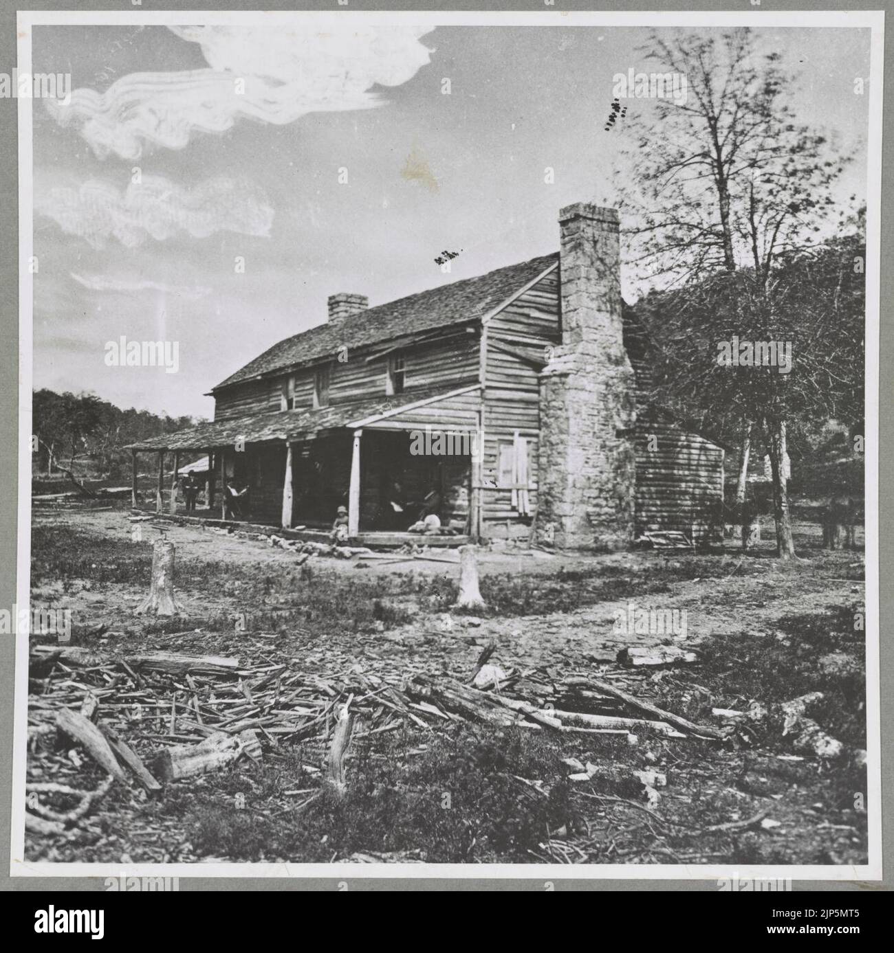 The John Ross house, Rossville Gap, Ga. Hdq. of Gen. Gordon Granger, Battle of Chickmauga (i.e. Chickamauga) Stock Photo