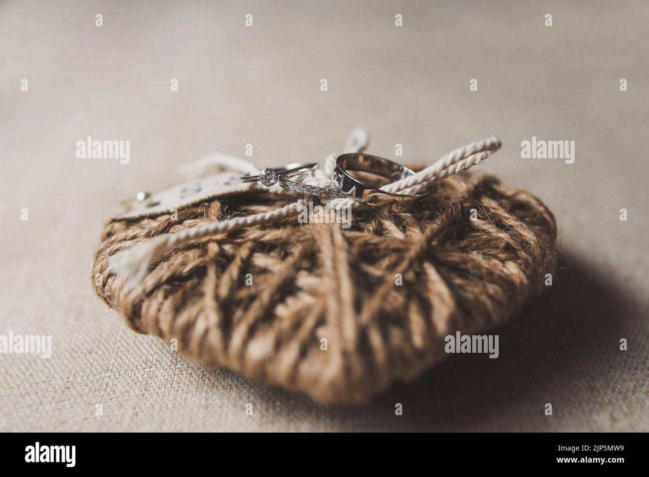 Wedding ring made precious hi-res stock photography and images - Alamy
