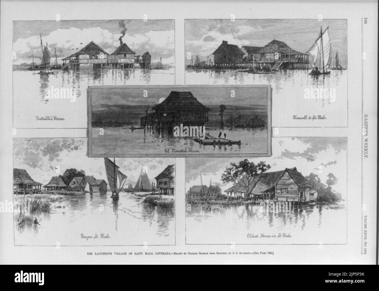 The Lacustrine Village of Saint Malo, Louisiana Stock Photo Alamy