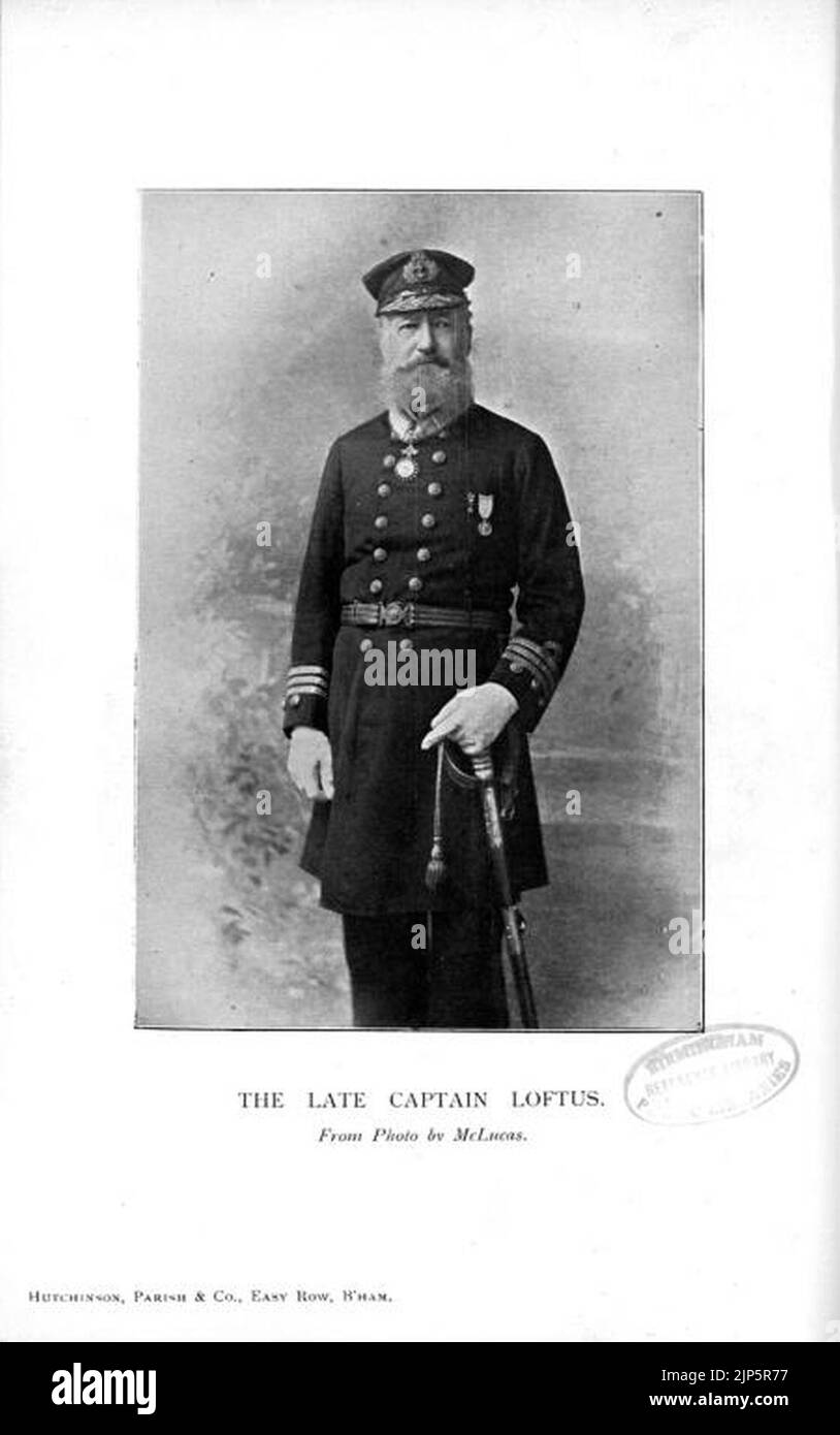 The Late Captain Loftus Alfred John Loftus Stock Photo Alamy