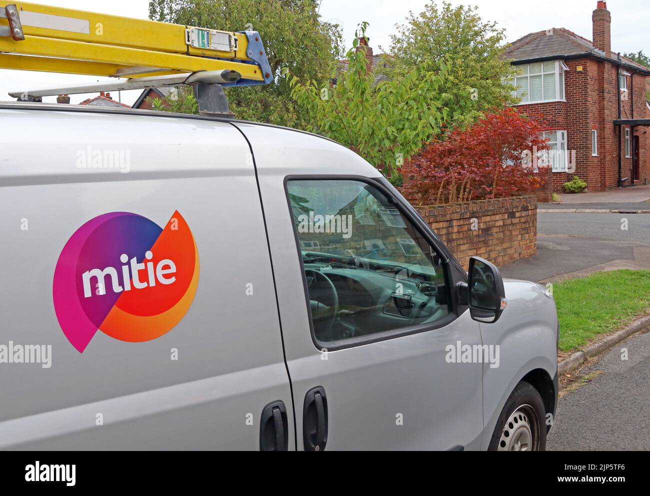 Mitie facilities maintenance, Asset Management, van on call, Warrington, Cheshire, England, UK Stock Photo