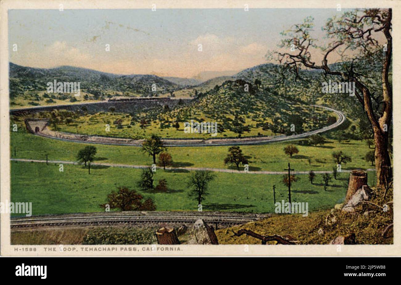 The Loop, Tehachapi Pass Stock Photo Alamy