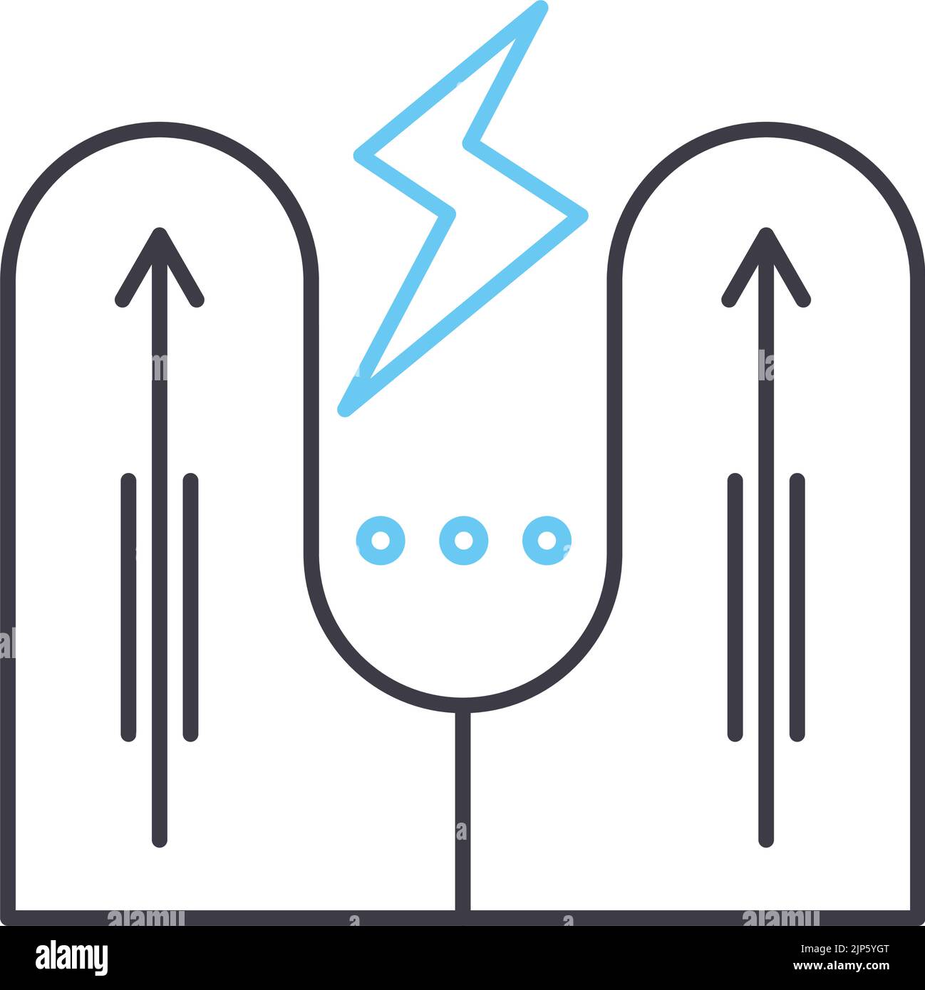energy development line icon, outline symbol, vector illustration ...