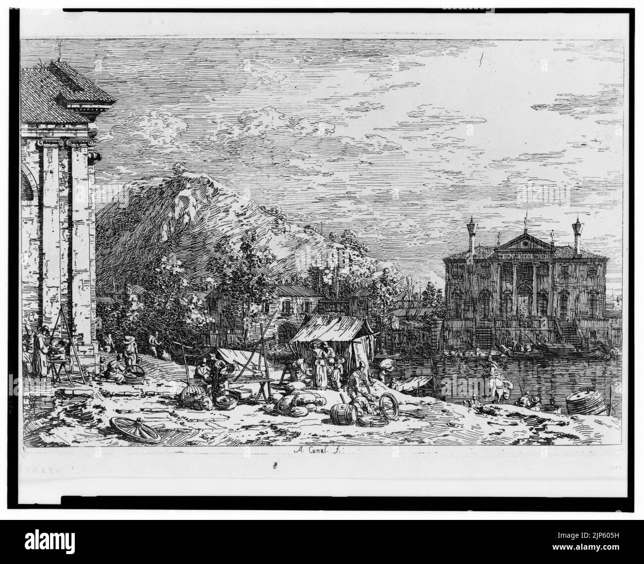 The market at Dolo) - A. Canal., f Stock Photo - Alamy