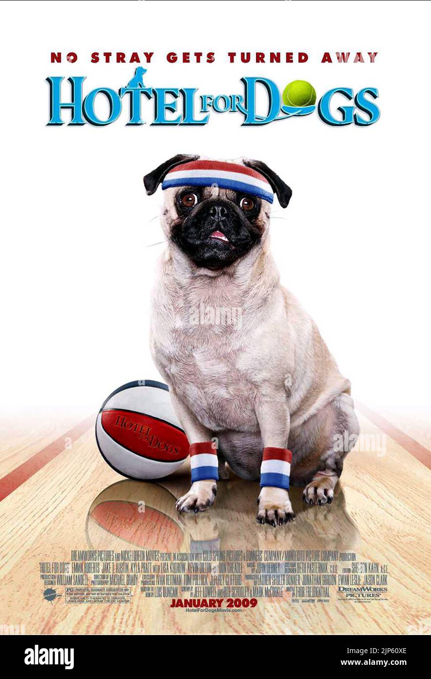 DOG POSTER, HOTEL FOR DOGS, 2009 Stock Photo Alamy
