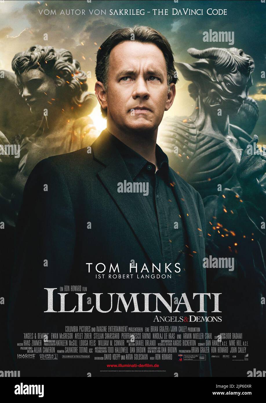 TOM HANKS MOVIE POSTER, ANGELS and DEMONS, 2009 Stock Photo Alamy