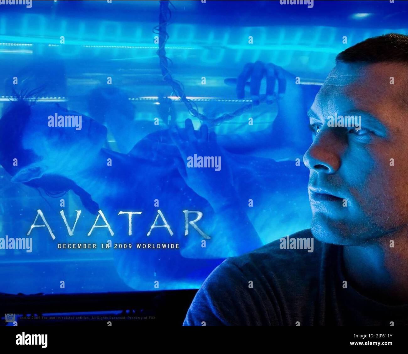 SAM WORTHINGTON POSTER, AVATAR, 2009 Stock Photo