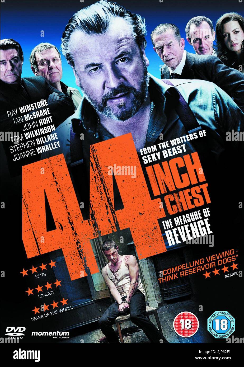 IAN MCSHANE, TOM WILKINSON, RAY WINSTONE, JOHN HURT, STEPHEN DILLANE, JOANNE WHALLEY, 44 INCH CHEST, 2009 Stock Photo