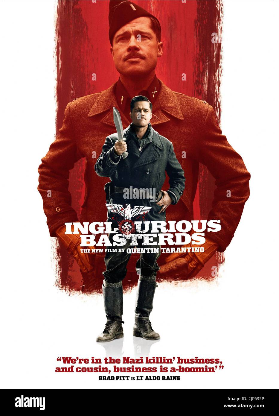 BRAD PITT POSTER, INGLOURIOUS BASTERDS, 2009 Stock Photo Alamy