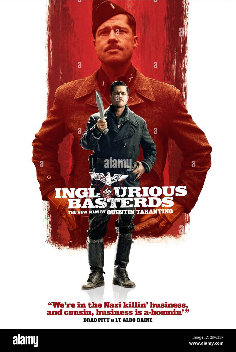 BRAD PITT POSTER, INGLOURIOUS BASTERDS, 2009 Stock Photo